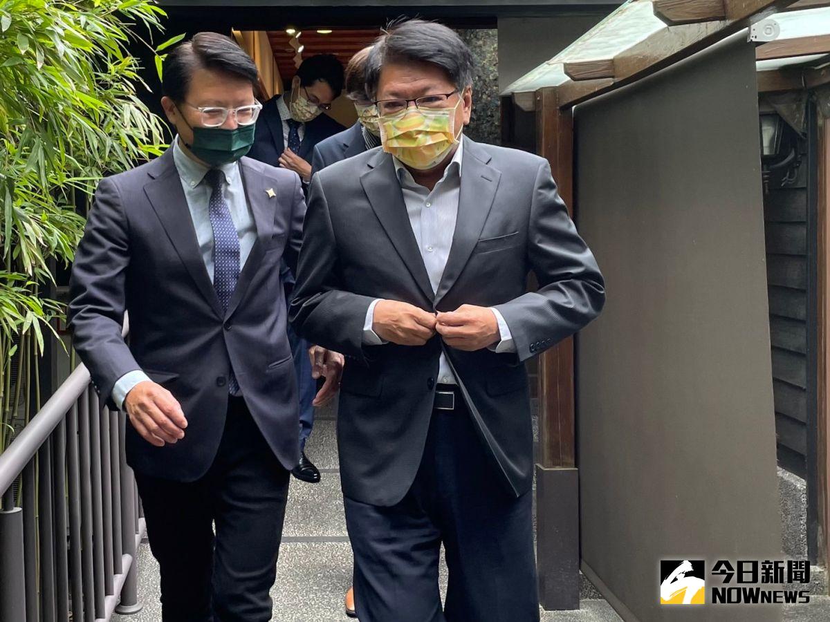 ▲前屏東縣長潘孟安北上出席台灣基進黨主席交接典禮。（圖／記者黃宣尹攝，2023.01.17）