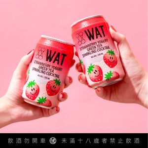 ▲WAT推出季節限定首支酒款，草苺多多綠氣泡雞尾酒。（圖／WAT提供）