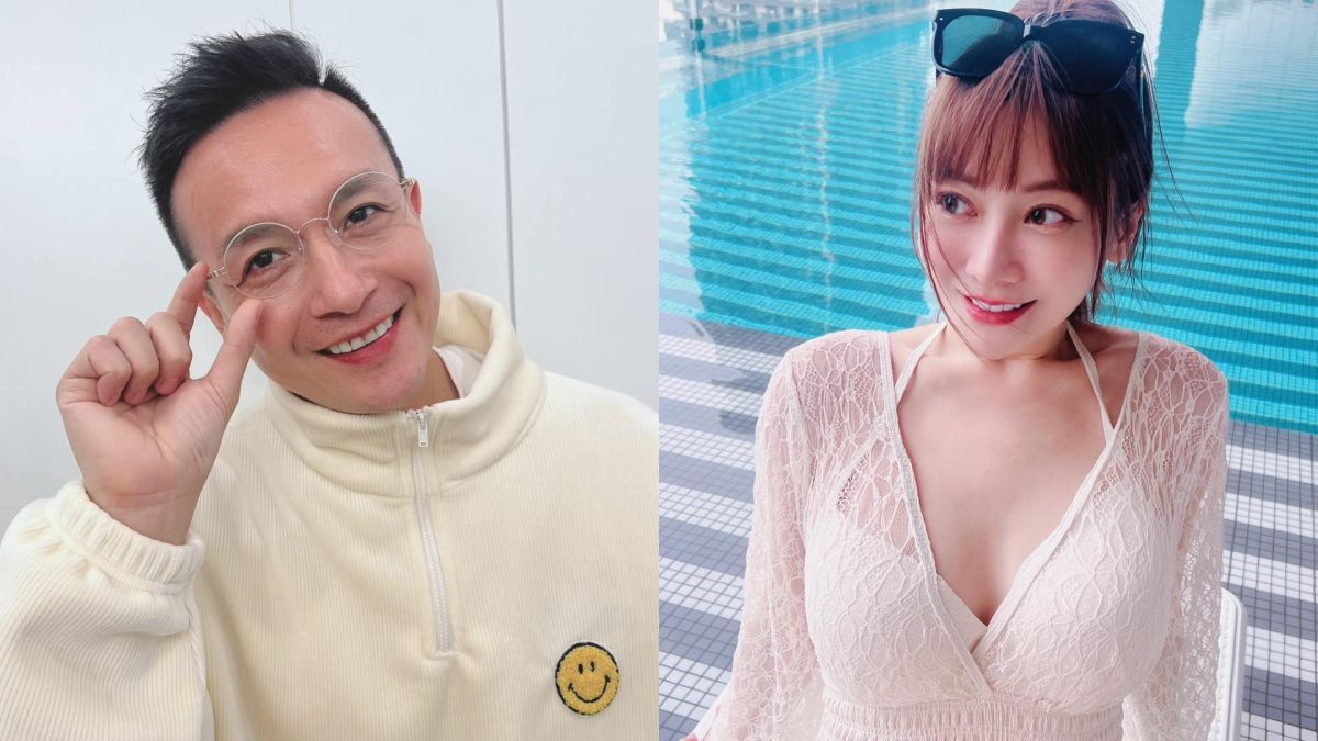 ▲小鐘與傳緋聞的正妹菲比上節目，並在表演過程中親了對方，讓大家嗨到不行。（圖／翻攝小鐘、菲比FB）