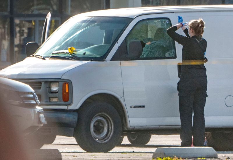 ▲加州「小台北」槍擊案，槍手疑似開槍自轟身亡。（圖／美聯社）