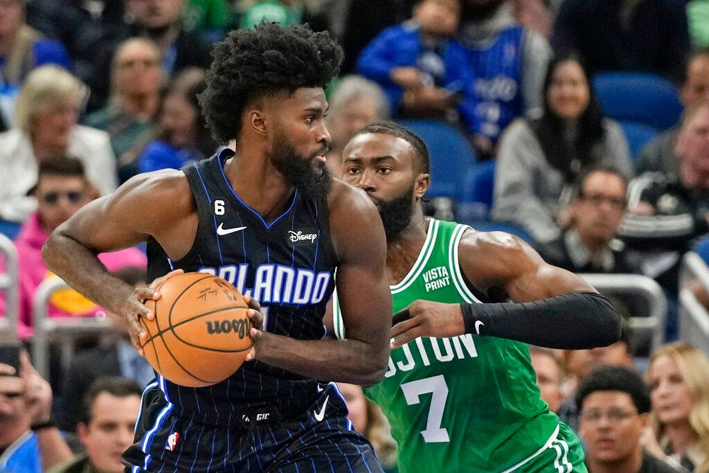 ▲Jonathan Isaac重返球場。（圖／美聯社／達志影像）