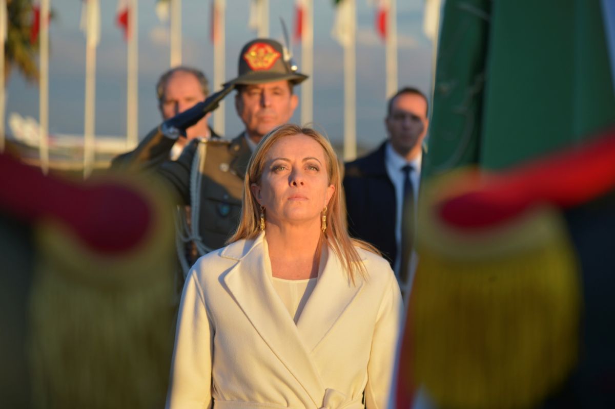 ▲義大利總理梅洛尼結束阿爾及利亞訪問，兩國達成能源協議，希望擺脫對俄羅斯能源的依賴。（圖／美聯社／達志影像）