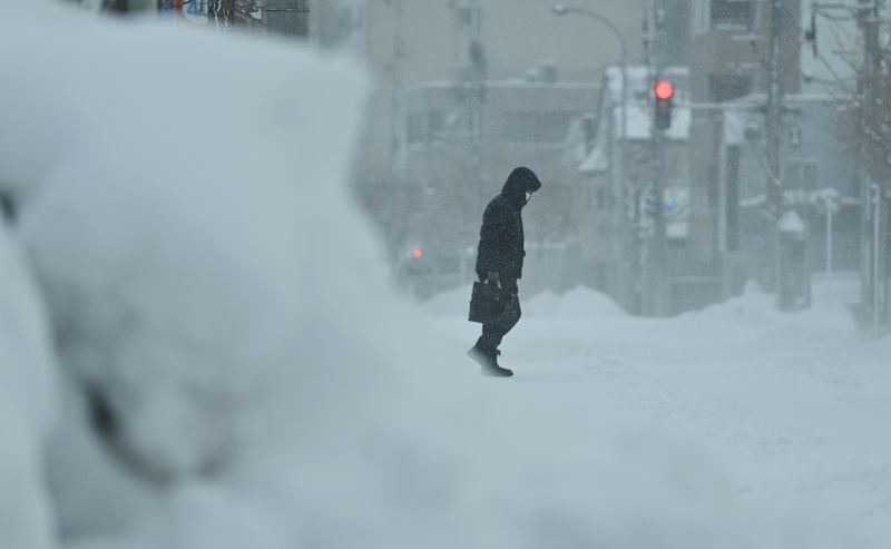 ▲面對10年最強寒流的來襲，日本多地都傳出災情。（圖／美聯社／達志影像）