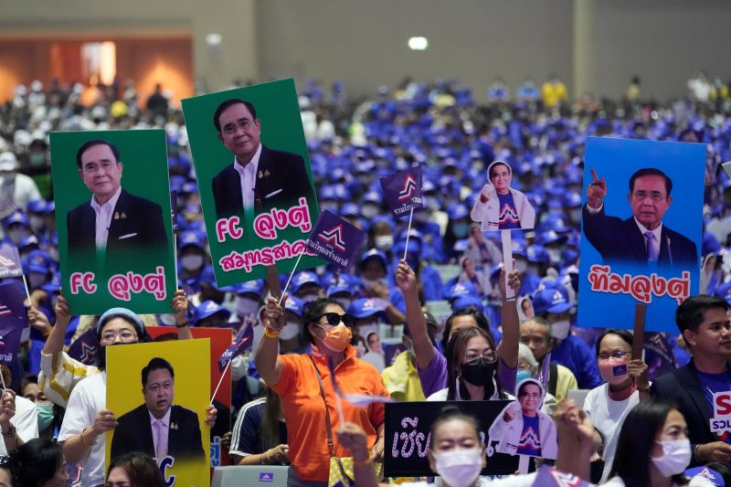 ▲泰國將在5月舉行國會議員選舉，今年選情詭譎多變，有意參選的政黨眾多，打算競逐總理的政治人物更不在少數，預料沒有政黨可拿下多數席次，仍要靠結盟才能執政。示意圖。（圖／美聯社／達志影像）