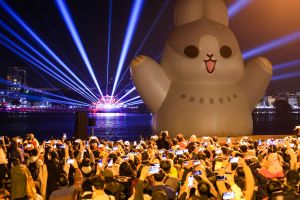 蓮潭燈會 「ㄇㄚˊ幾兔」登場　吸引30萬人嗨爆現場

