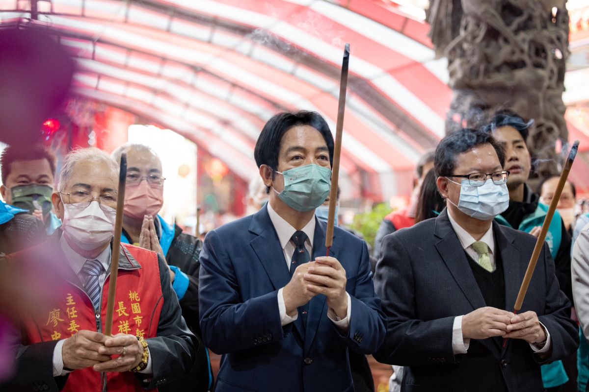 ▲鄭文燦表示，賴清德是可以信賴的，也會得到更多支持。（資料照／總統府提供）