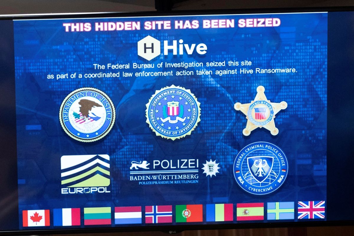 ▲美國聯邦調查局（FBI）駭入利用勒索軟體作案的活躍犯罪集團Hive，阻止他們的行動，拯救約300名被害人、擋下約1.3億美元（約新台幣39億元）贖金支付。（圖／美聯社／達志影像）