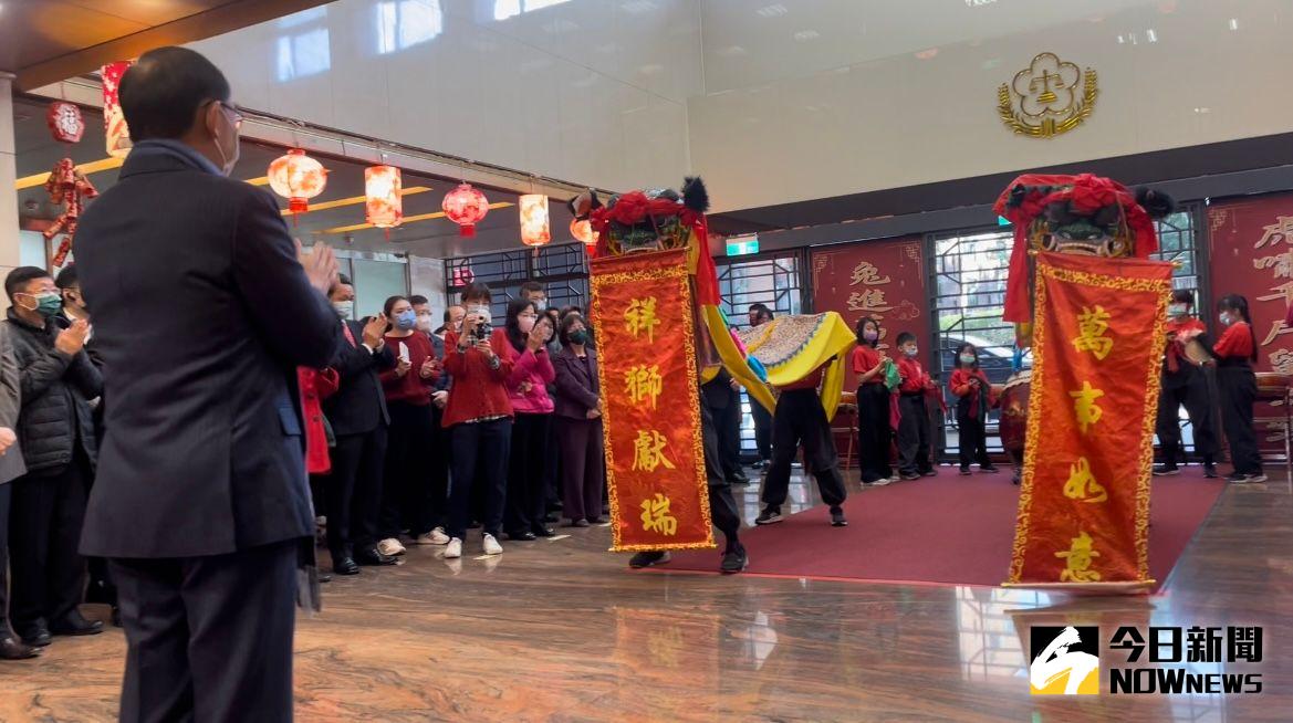 ▲法務部新春團拜（圖／記者潘千詩攝，2023.01.30）