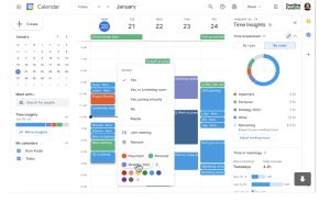 各項會議與工作事項接踵而來,可以透過 Google 日曆的「顏色標籤」,一目瞭然自己的時間運用情況。(圖/翻攝官網) ▲各項會議與工作事項接踵而來,可以透過 Google 日曆的「顏色標籤」,一目瞭然自己的時間運用情況。(圖/翻攝官網)
