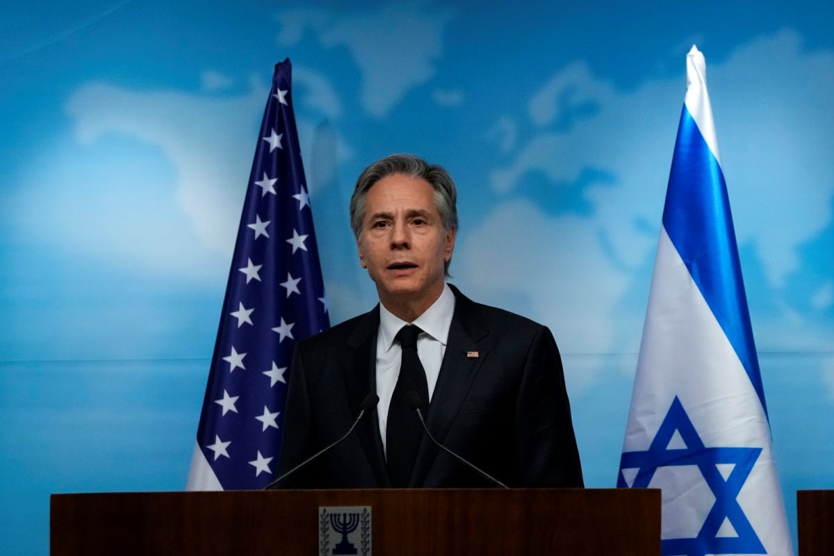 ▲由於美國本土上空偵測到一顆間諜氣球，國務卿布林肯（Antony Blinken）將暫緩前往中國訪問。（圖／美聯社／達志影像）