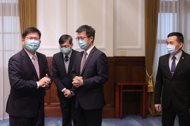 ▲林佳龍就任總統府秘書長。(圖/總統府提供)