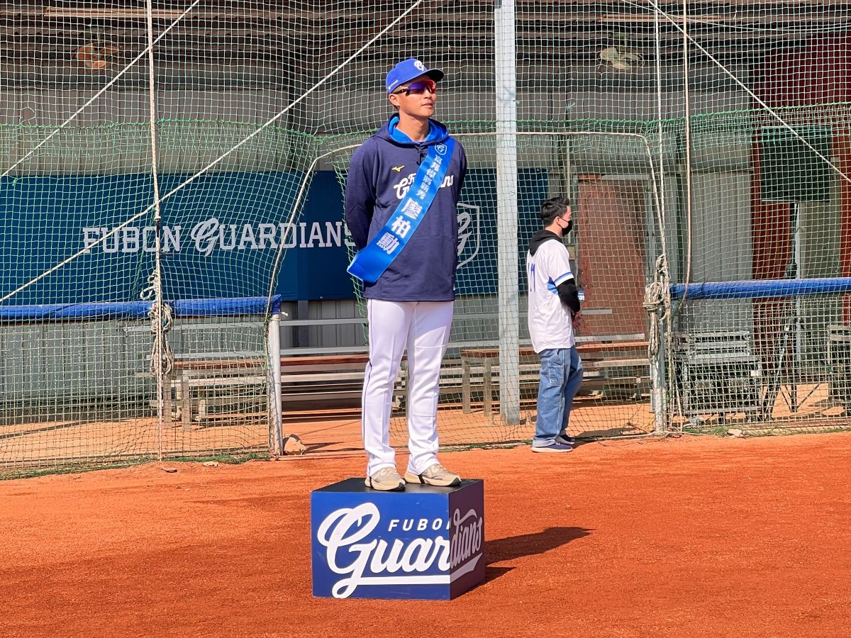 ▲富邦悍將外野手廖柏勳(圖/記者簡名杉攝)