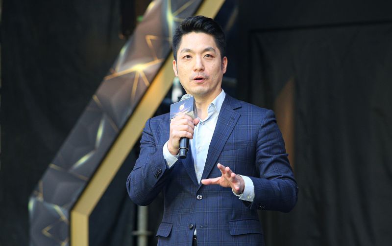 ▲蔣萬安更開心喊話要民眾多打卡、上傳IG等社群,「我都會看並且轉發分享,讓我們一起來為台灣燈會在台北多多宣傳。」(圖/記者葉政勳攝)