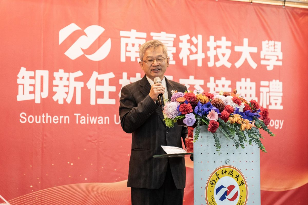 ▲南臺科大校長吳誠文表示，將帶領南臺科大教職員生努力為共同的願景與理想努力，開創新局（圖／記者林怡孜攝，2023,02,01）
