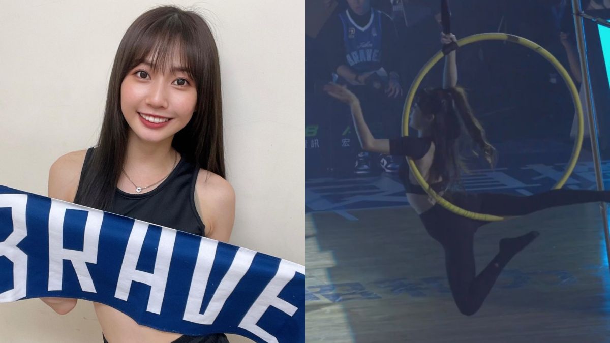 ▲譽有「小周子瑜」之稱的慈妹，日前表演空中瑜珈吊環，瘋狂轉圈，讓網友們看了敬佩不已。（圖／翻攝慈妹IG）