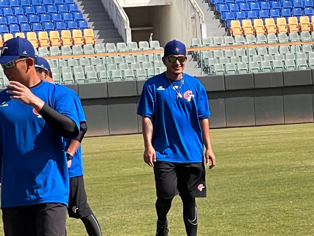 ▲旅美好手林子偉加入台灣隊集訓(圖/記者簡名杉攝)