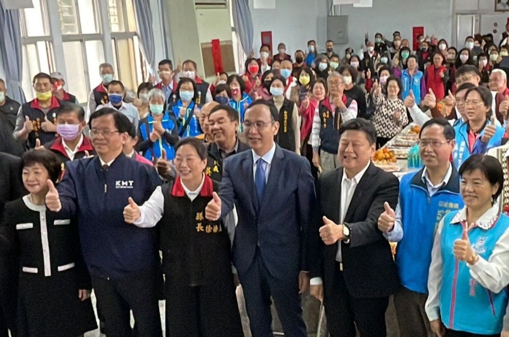 ▲朱立倫今日赴花蓮出席新春團拜。（圖／國民黨提供）