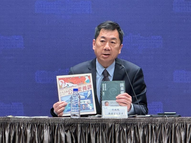 ▲陳宗彥發文力挺陳建仁，直呼敬佩如陳建仁的長官。（圖／記者陳威叡攝）