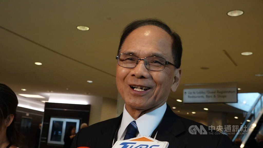 ▲正在華府訪問的立法院院長游錫堃透露，與美國在台協會主席莫健會晤，在座的還有美方主管勞工、人權、環保的官員。中央社記者江今葉華盛頓攝 112年2月3日