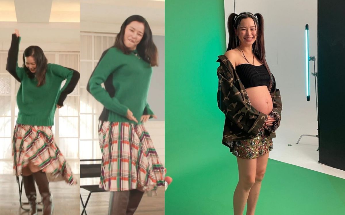 ▲李荷妮跳BTS的舞催生女兒。（圖／翻攝tvN、李荷妮IG）