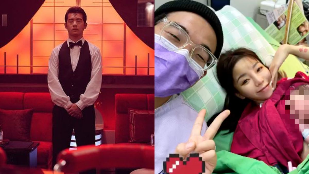 ▲男星胡瑋杰（左）喜迎女兒。（圖／翻攝自胡瑋杰Instagram）