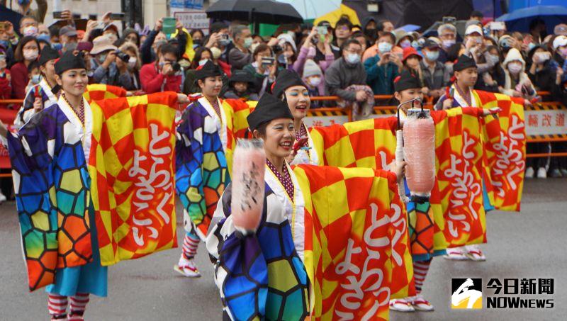 ▲2023台灣燈會，來自日本高知縣的團體表演。（圖／記者呂炯昌攝，2023.02.05）