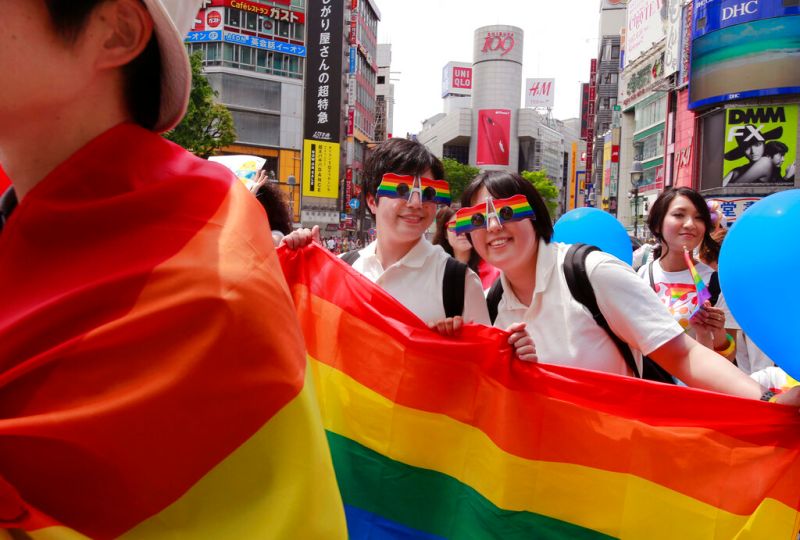▲日本公開表示支持同婚合法化的政黨與官員並不多,相關政策推進困難。(圖/美聯社/達志影像)