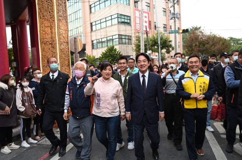 ▲賴清德多次到南投輔選蔡培慧,期盼帶領民進黨在此次補選中回血。(圖/民進黨提供)