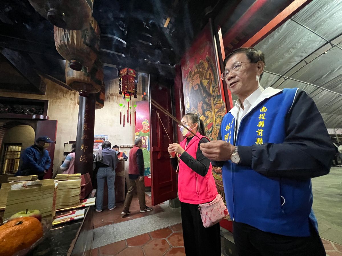 ▲林明溱自認任內優異表現「人在做天在看」，民進黨卻以慣用技倆鋪天蓋地的抹黑他。（圖／林明溱競總提供，2023.02.06）