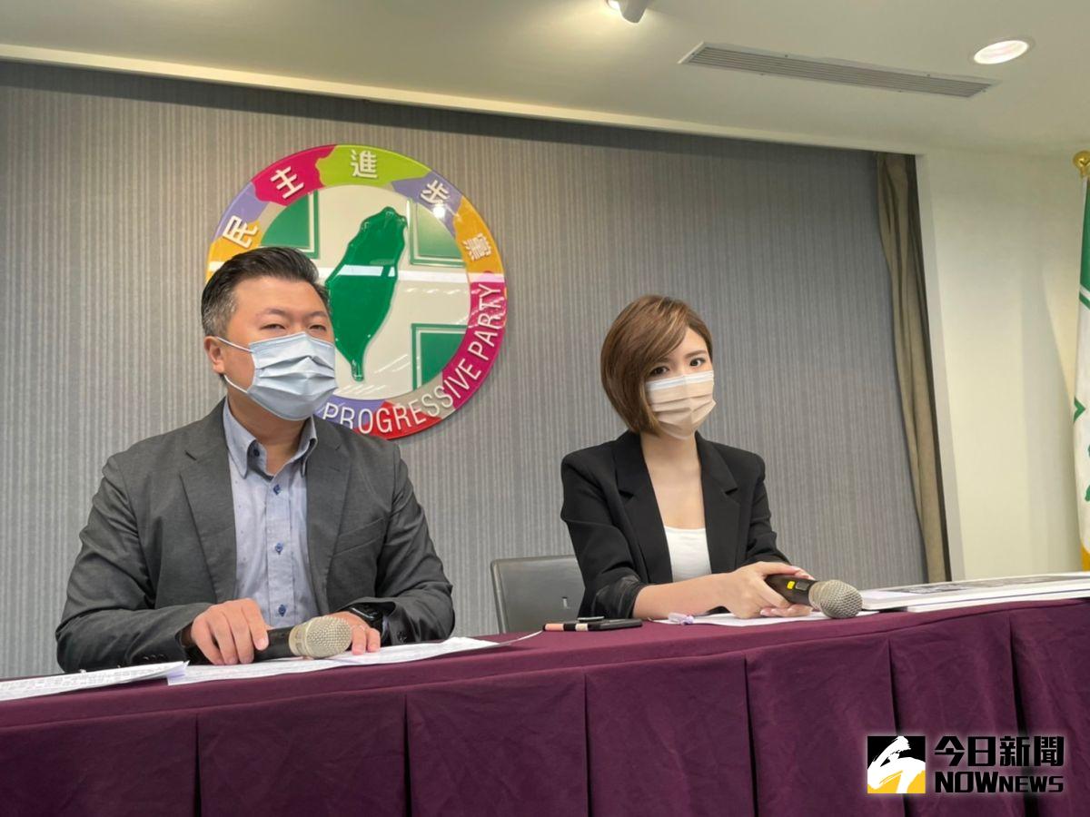 ▲民進黨今日召開記者會，砲轟夏立言此時訪中是不顧台灣利益，急著向中國輸誠。（圖／記者黃宣尹攝，2023.02.07）