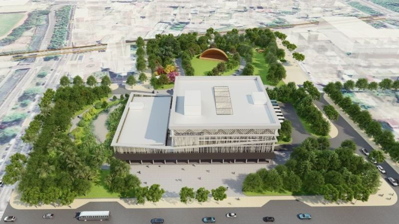 ▲嘉義市政府計劃在家樂福北門店的國有地，打造出新圖書館總館，預估佔地為3.9公頃。（圖／翻攝自嘉義市政府網站）