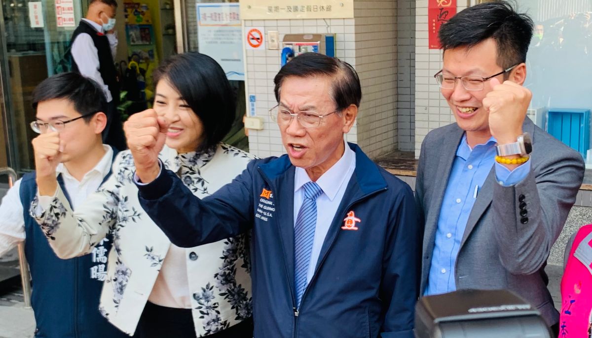 ▲國民黨南投立委參選人林明溱當眾宣佈「絕對不會再參選」，也沒權利幫特定人鋪路。（圖／記者顏幸如攝，2023.02.07）