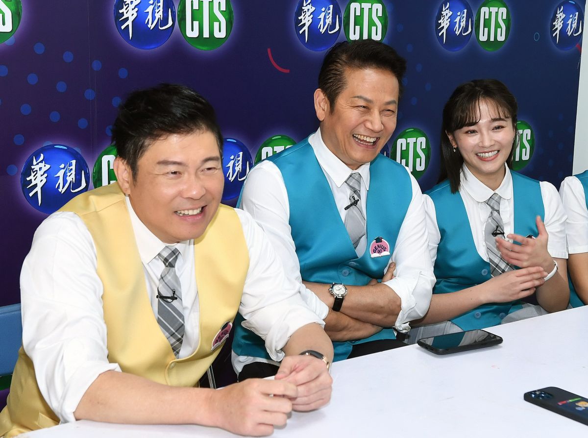 ▲節目《天才衝衝衝》今開棚錄影，左起為國城、徐乃麟和張文綺。（圖／民視提供）