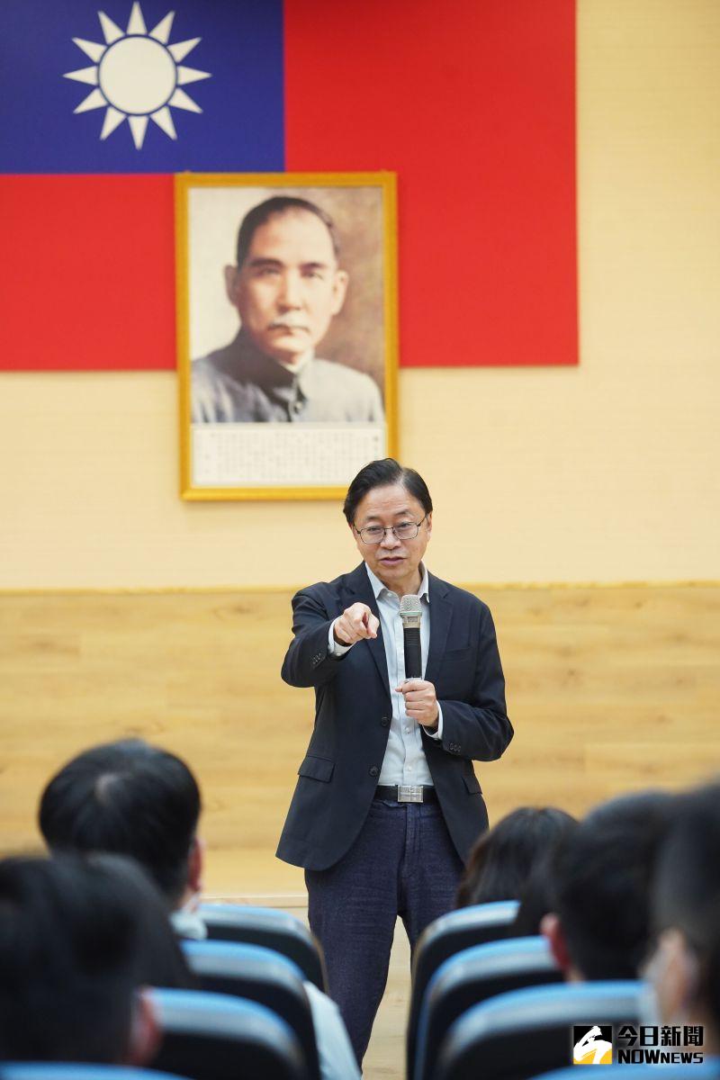 ▲張善政指出,「基北北桃」既然是共同生活圈,互相合作的可能性無限,不要因為行政區域的人為邊界,把很多可以互相合作的事情都侷限住。(圖/記者李春台攝,2023.02.08)