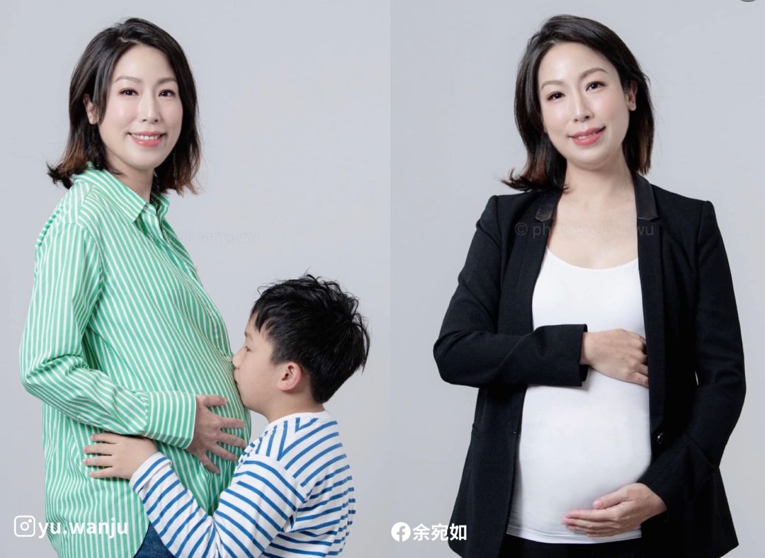 ▲余宛如宣布參選桃園市桃園區立委，日前更挺著7個月大的孕肚拍定裝照，相當吸睛。（圖／翻攝自余宛如臉書）
