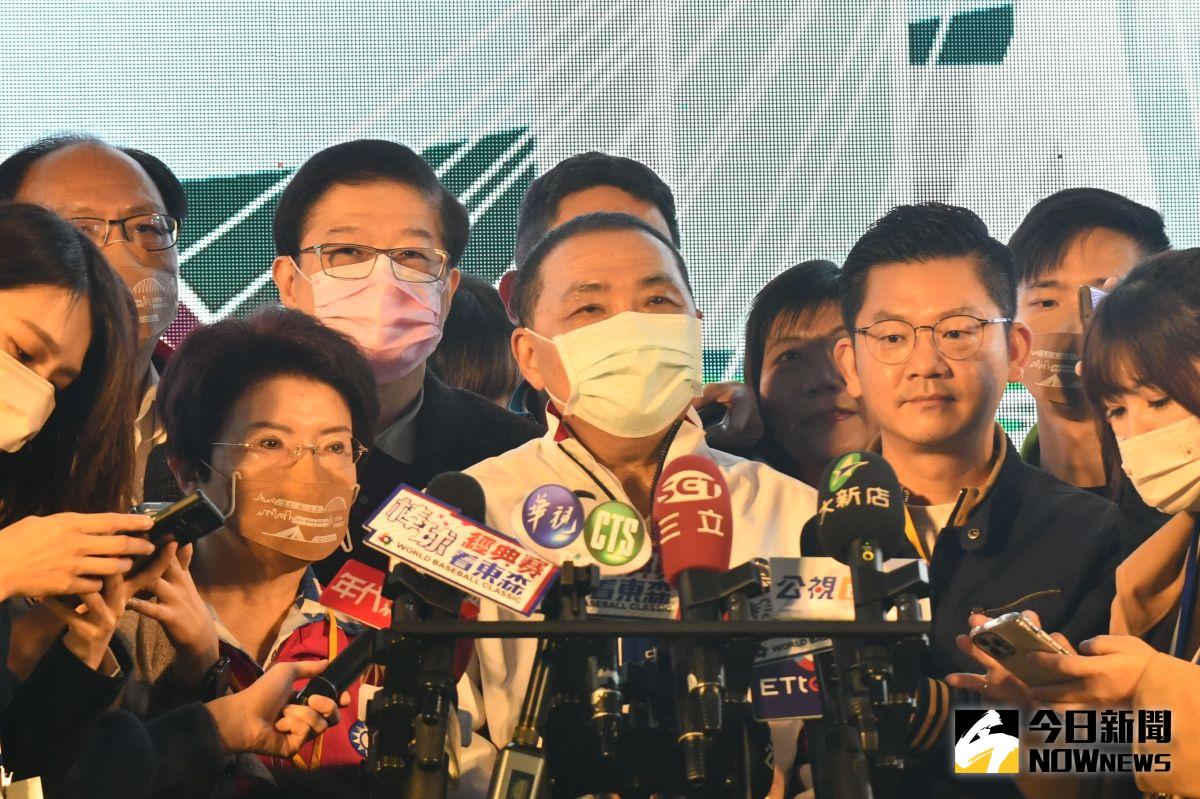 ▲面對政壇傳出郭朱配傳意欲卡侯？侯友宜受訪避談僅回說每個人扮演不一樣的角色、都愛台灣。（圖 ／記者吳嘉億攝，2023.02.10）