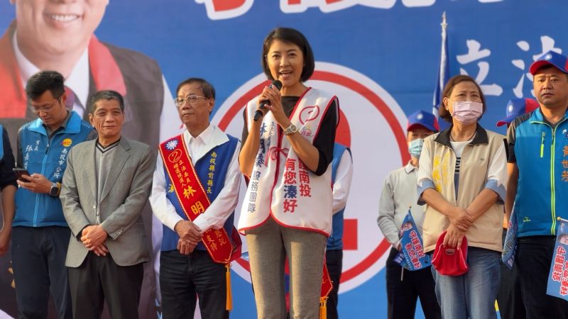 ▲許淑華認為必須將補選投票率衝高，林明溱的選情才算穩。（圖／林明溱競總提供，2023.02.11）