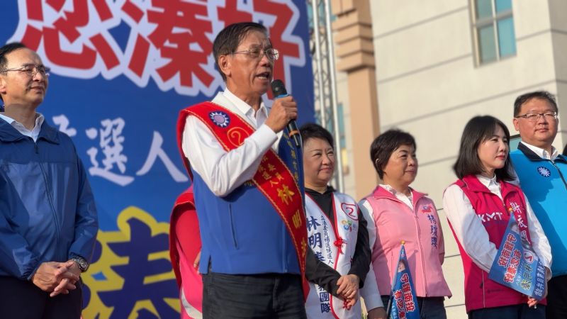 ▲林明溱自爆原拒絕參選，卻被國民黨祕書長黃健庭質疑「沒道德」。（圖／林明溱競總提供，2023.02.11）