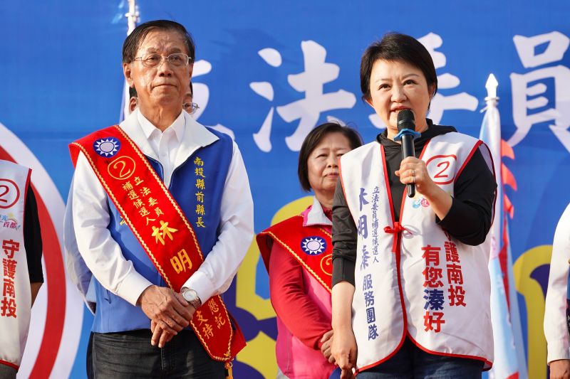 ▲台中市長盧秀燕說，地方首長施政，最擔心被立委扯後腿杯葛。（圖／國民黨台中市黨部提供，2023.02.11）