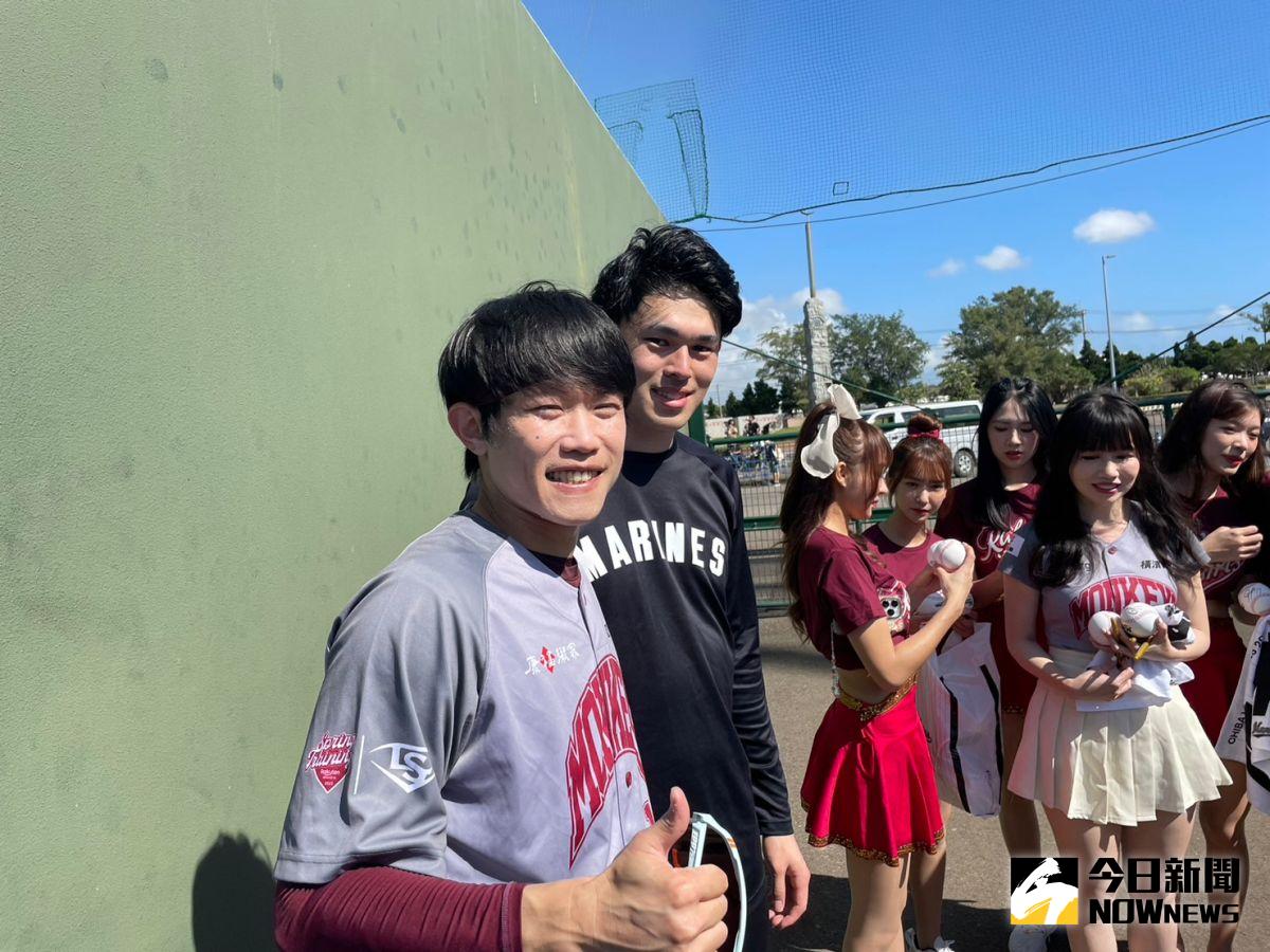 ▲佐佐木朗希與陳冠宇。（圖／吳政紘攝）