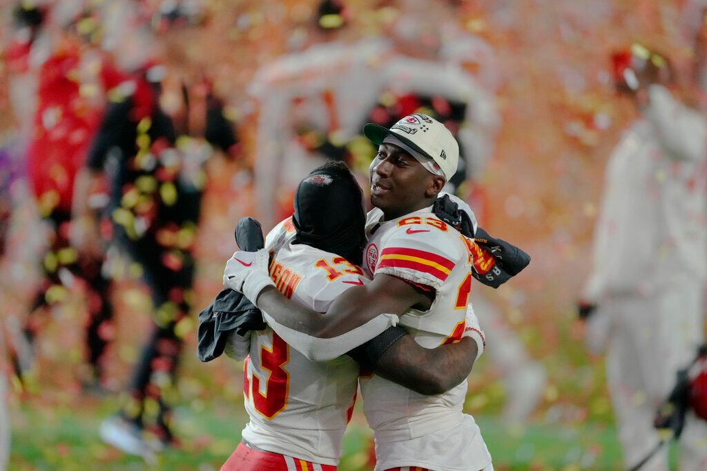 ▲堪薩斯酋長驚險戰勝費城老鷹，驚險奪得超級盃奪冠。（圖／美聯社／達志影像）