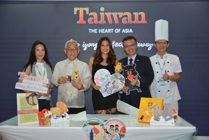 ▲Gabbi親臨旅展，宣傳台灣的美食和美景。（圖／交通部觀光局）