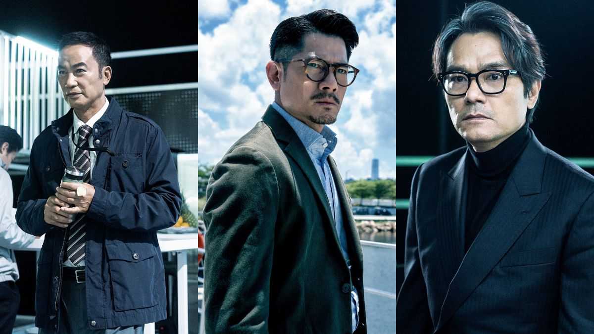 ▲《斷網》集結香港三大影帝任達華（左起）、郭富城、林家棟同台飆戲。（圖／華映娛樂提供）