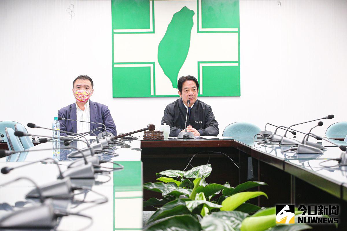 ▲對於朱立倫再提「捍衛中華民國」，民進黨呼籲應向中國表達立場；圖為民進黨主席賴清德、秘書長許立明。（圖／記者葉政勳攝）