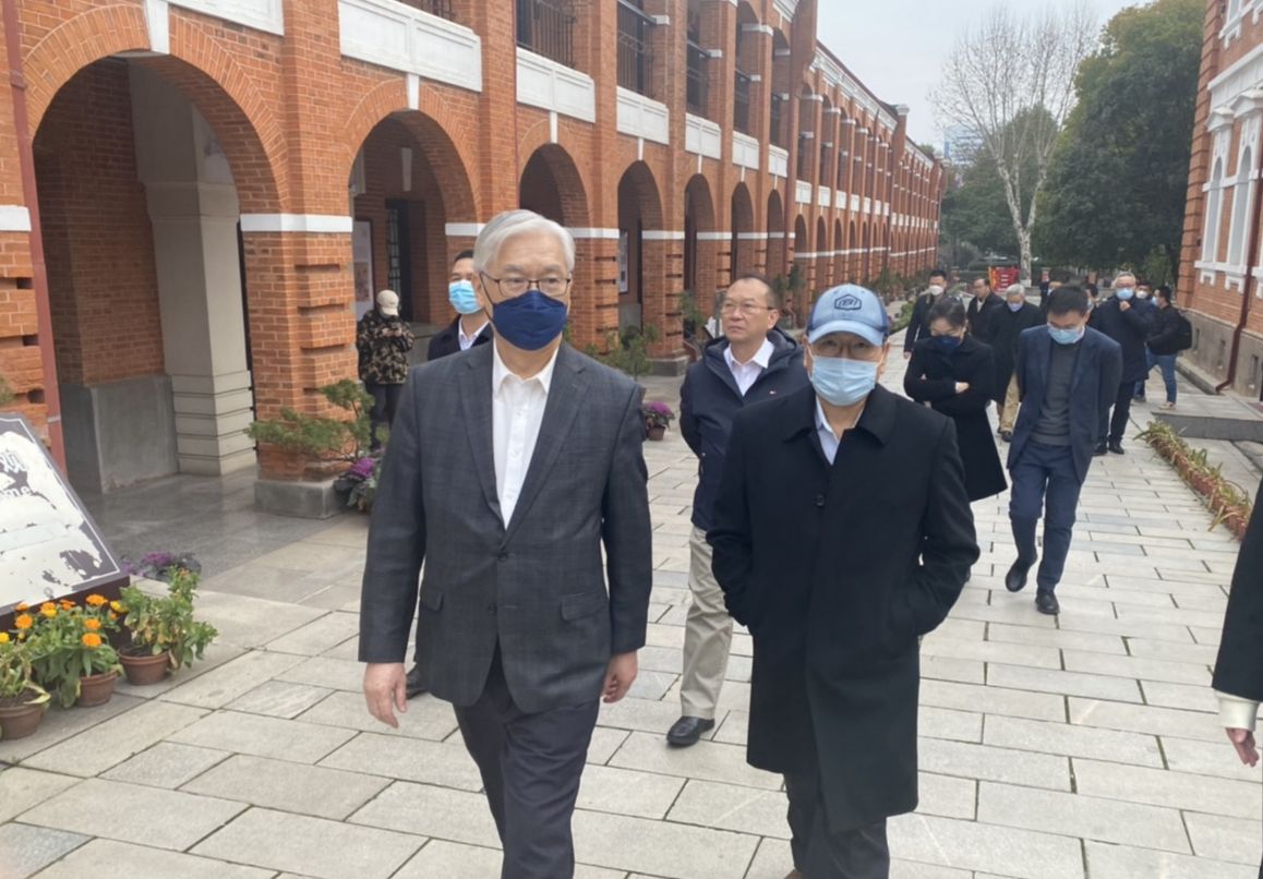 ▲夏立言赴陸訪武漢辛亥革命紀念館。（圖／國民黨提供）