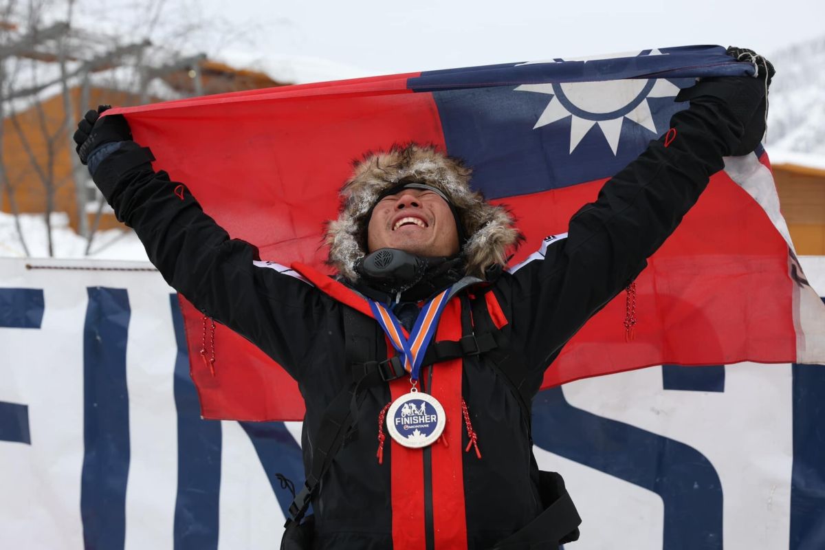 ▲陳彥博完成加拿大育空橫越賽（圖／陳彥博臉書）