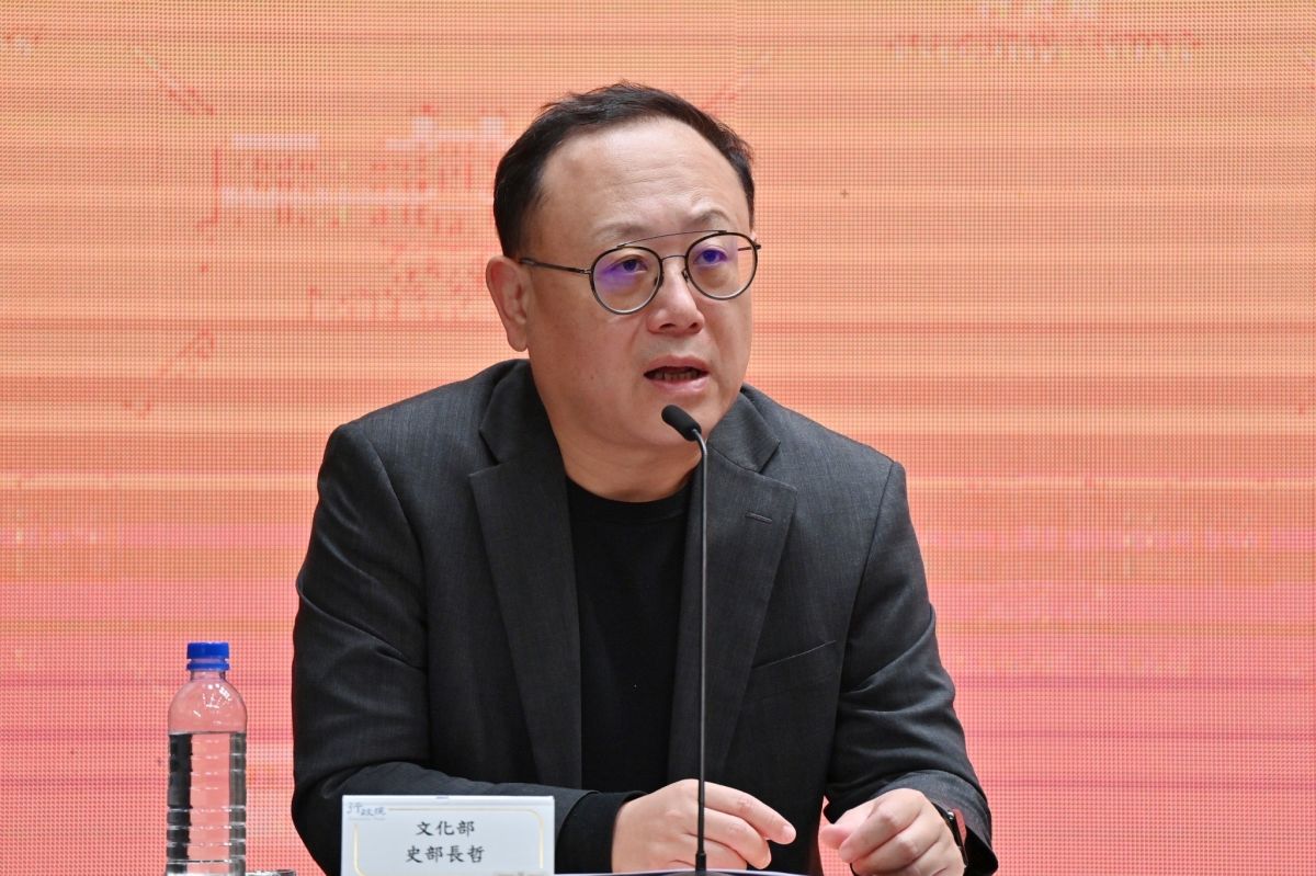 ▲文化部前部長、行政院政務委員史哲將任高鐵董事長。（圖／行政院提供）