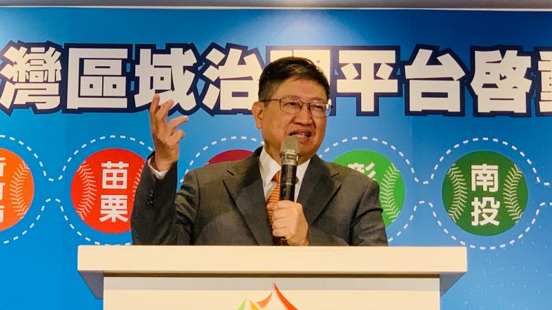 ▲新竹縣長楊文科希望盧秀燕向北、向南、向東部做最好連結，再度引爆選總統的聯想。（圖／記者顏幸如攝，2023.02.16）