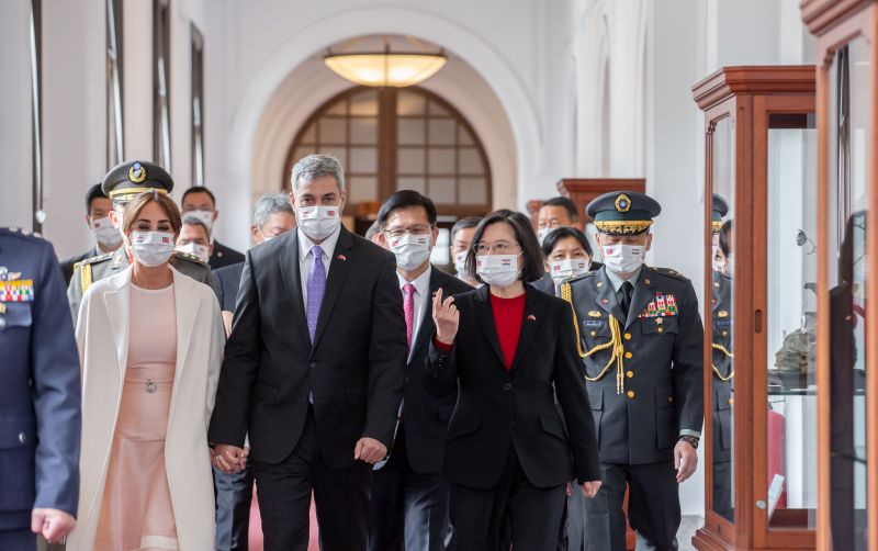 ▲蔡英文以國宴宴請巴拉圭總統阿布鐸。（圖／總統府提供）