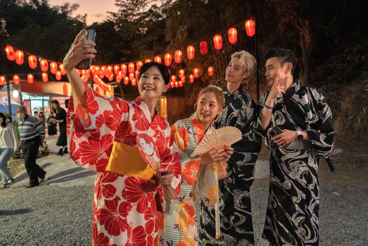 ▲《花甲少年趣旅行3》方季惟（左起）、「鬼鬼」吳映潔、曹佑寧、包偉銘一起去旅遊。（圖／MyVideo提供）